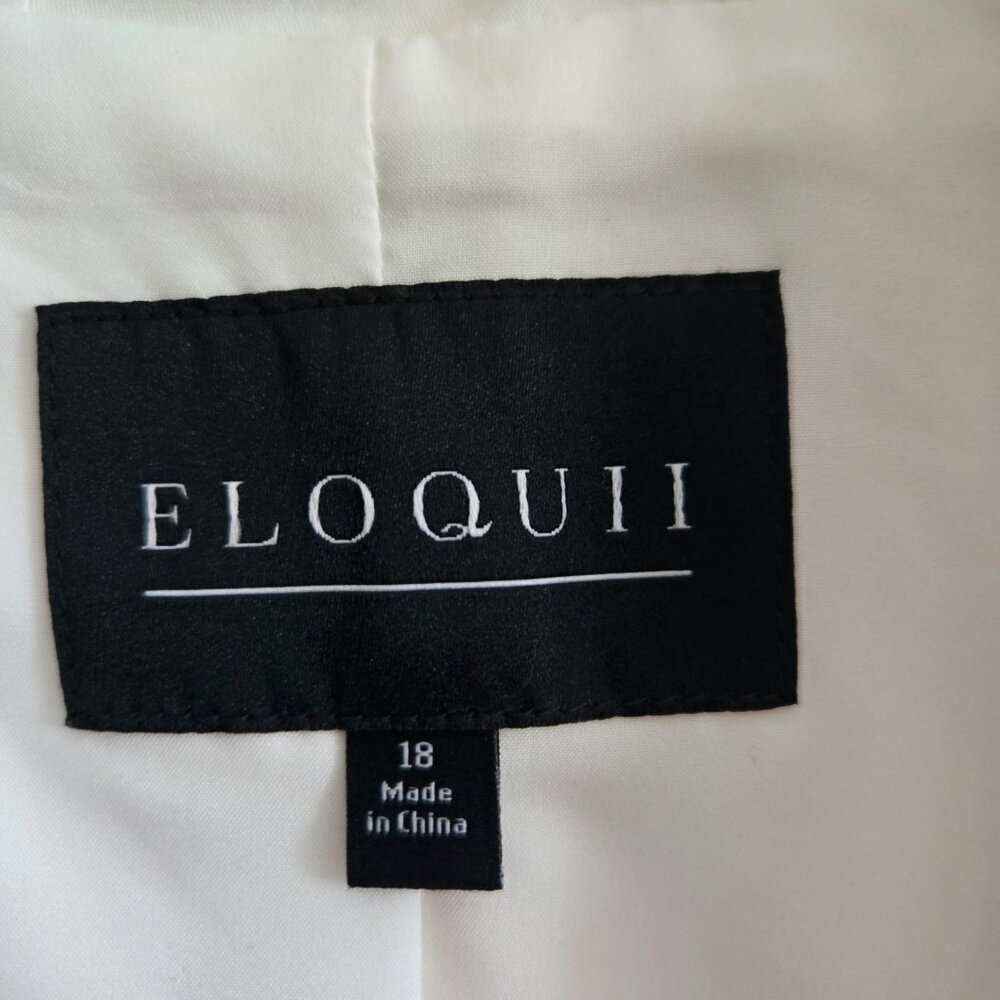 Womens White Blazer - Nordstrom Eloquii - Size 18 - Picture 2 of 4